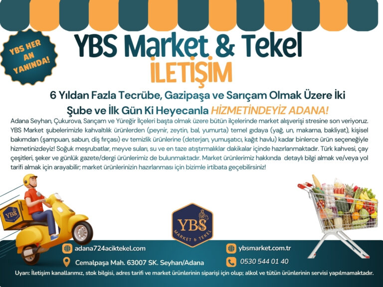 Adana 724 Açık Tekel & Market İletişim